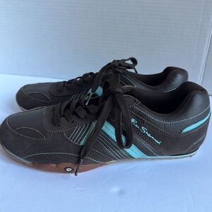 New Ben Sherman Sneakers Trainers Brown and Blue Size 10 Lace-Ups